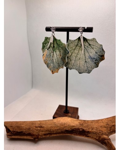 EDICIÓN LIMITADA pendientes artesanos de hoja natural