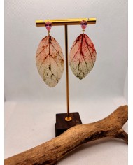 EDICIÓN LIMITADA pendientes artesanos de hoja natural