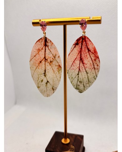 EDICIÓN LIMITADA pendientes artesanos de hoja natural
