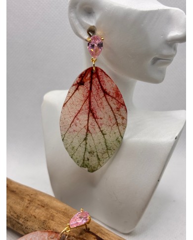 EDICIÓN LIMITADA pendientes artesanos de hoja natural