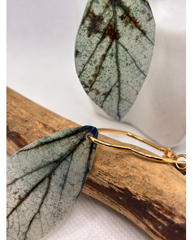 EDICIÓN LIMITADA pendientes artesanos de hoja natural
