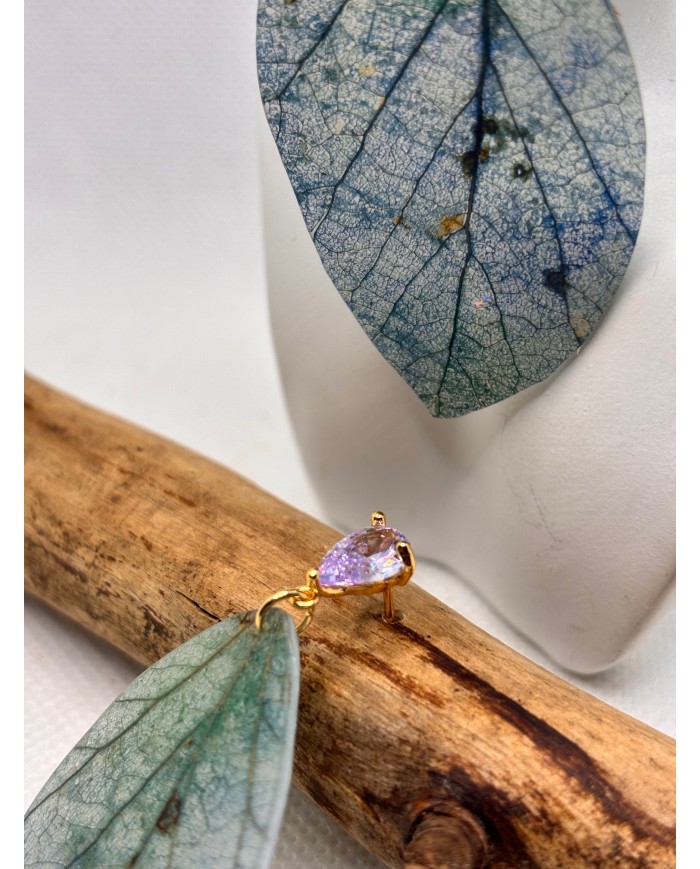 EDICIÓN LIMITADA pendientes artesanos de hoja natural