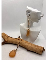 PENDIENTES DE CRISTAL MARINO o lágrimas de sirena