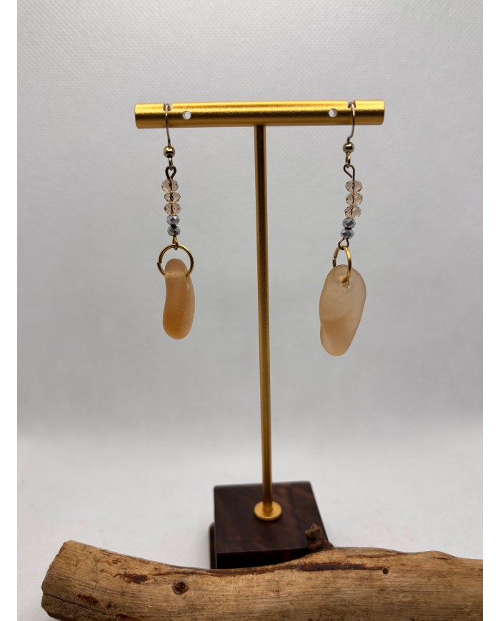 PENDIENTES DE CRISTAL MARINO o lágrimas de sirena