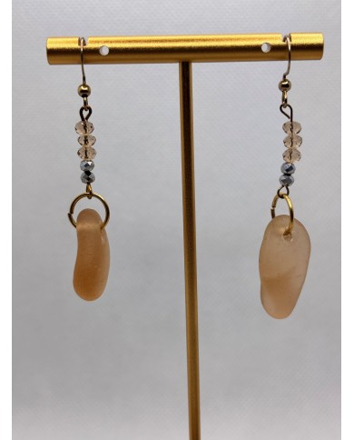 PENDIENTES DE CRISTAL MARINO o lágrimas de sirena