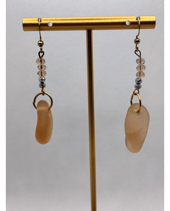 PENDIENTES DE CRISTAL MARINO o lágrimas de sirena