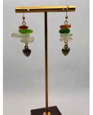 PENDIENTES DE CRISTAL MARINO o lágrimas de sirena