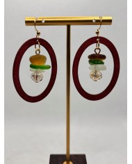 PENDIENTES DE CRISTAL MARINO o lágrimas de sirena