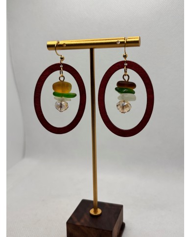 PENDIENTES DE CRISTAL MARINO o lágrimas de sirena