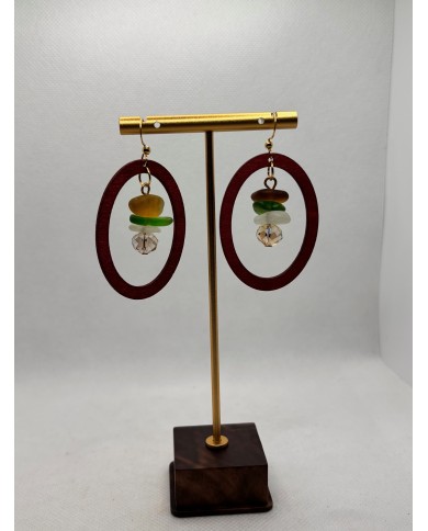 PENDIENTES DE CRISTAL MARINO o lágrimas de sirena