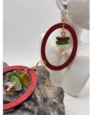 PENDIENTES DE CRISTAL MARINO o lágrimas de sirena