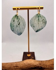 EDICIÓN ESPECIAL PLATA pendientes de hoja natural