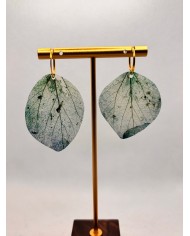 EDICIÓN ESPECIAL PLATA pendientes de hoja natural