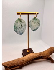 EDICIÓN ESPECIAL PLATA pendientes de hoja natural
