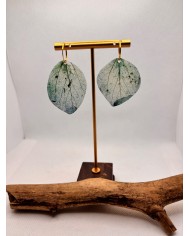 EDICIÓN ESPECIAL PLATA pendientes de hoja natural