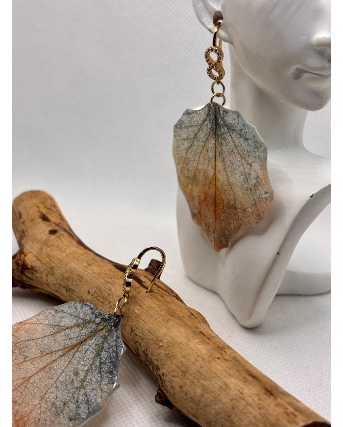 EDICIÓN LIMITADA pendientes artesanos de hoja natural