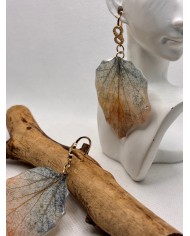 EDICIÓN LIMITADA pendientes artesanos de hoja natural