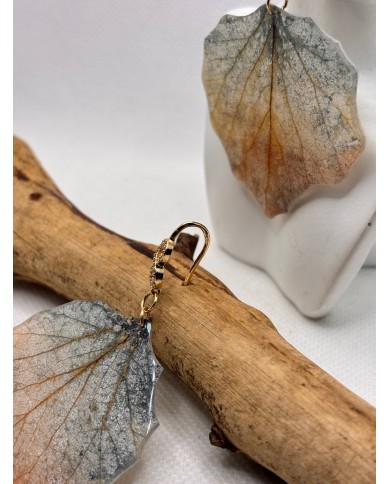 EDICIÓN LIMITADA pendientes artesanos de hoja natural