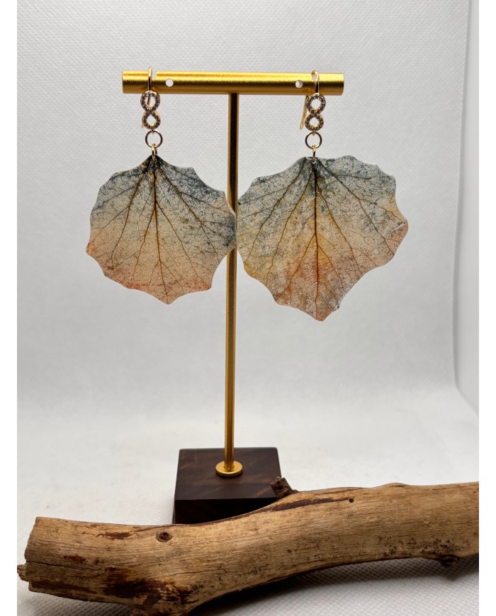 EDICIÓN LIMITADA pendientes artesanos de hoja natural