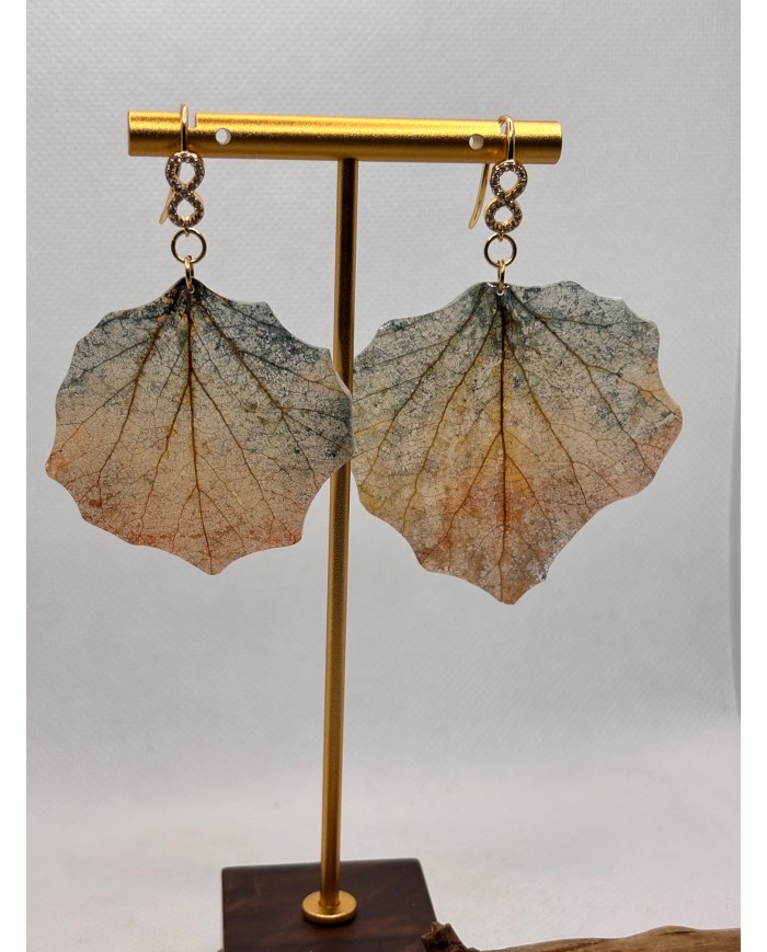 EDICIÓN LIMITADA pendientes artesanos de hoja natural