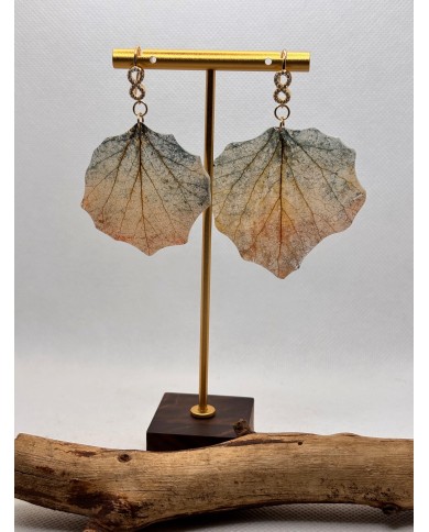 EDICIÓN LIMITADA pendientes artesanos de hoja natural