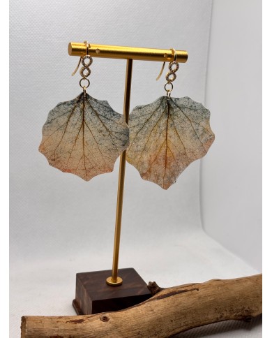 EDICIÓN LIMITADA pendientes artesanos de hoja natural