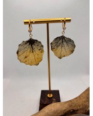 EDICICIÓN LIMITAD pendientes artesanos de hoja natural