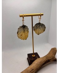 EDICICIÓN LIMITAD pendientes artesanos de hoja natural
