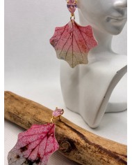 EDICIÓN LIMITADA "TODO AMOR" pendientes artesanoss de hoja natural