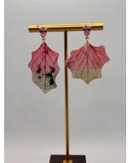 EDICIÓN LIMITADA pendientes artesanos de hoja natural