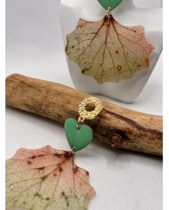 EDICIÓN LIMITADA "TODO AMOR" pendientes artesanos de hoja natural