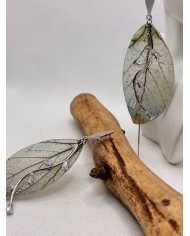 EDICIÓN LIMITADA pendientes artesanos de hoja natural