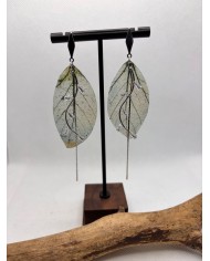 EDICIÓN LIMITADA pendientes artesanos de hoja natural