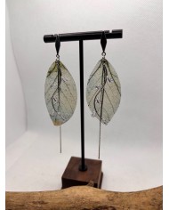 EDICIÓN LIMITADA pendientes artesanos de hoja natural