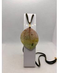 COLLAR ARTESAO DE HOJA NATURAL