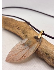 COLLAR ARTESANO DE HOJA NATURAL