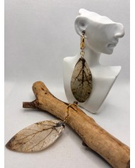 EDICIÓN LIMITADA pendientes artesanos de hoja natural