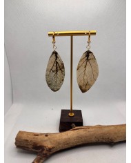 EDICIÓN LIMITADA pendientes artesanos de hoja natural