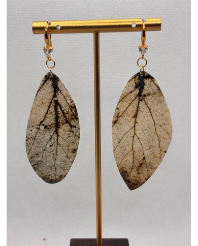 EDICIÓN LIMITADA pendientes artesanos de hoja natural