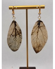 EDICIÓN LIMITADA pendientes artesanos de hoja natural
