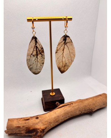 EDICIÓN LIMITADA pendientes artesanos de hoja natural