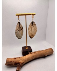 EDICIÓN LIMITADA pendientes artesanos de hoja natural
