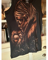 CAMISETA PINTADA A MANO CON LEJÍA