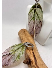 EDICIÓN LIMITADA pendientes artesanos de hoja natural