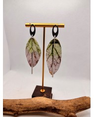 EDICIÓN LIMITADA pendientes artesanos de hoja natural