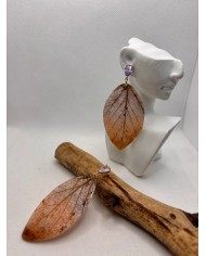 EDICIÓN LIMITADA pendientes artesanos de hoja natural