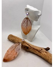 EDICIÓN LIMITADA pendientes artesanos de hoja natural
