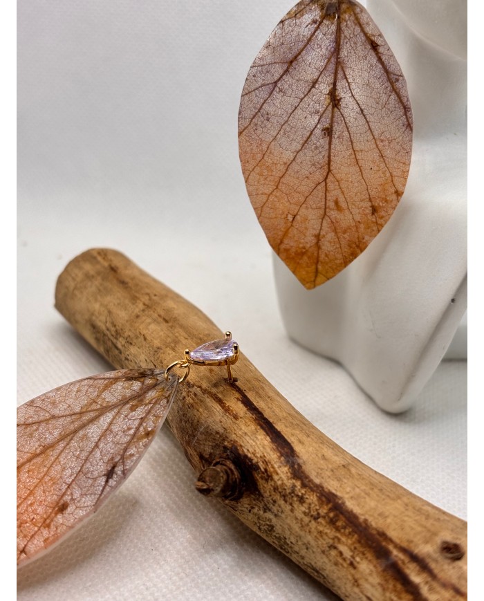 EDICIÓN LIMITADA pendientes artesanos de hoja natural