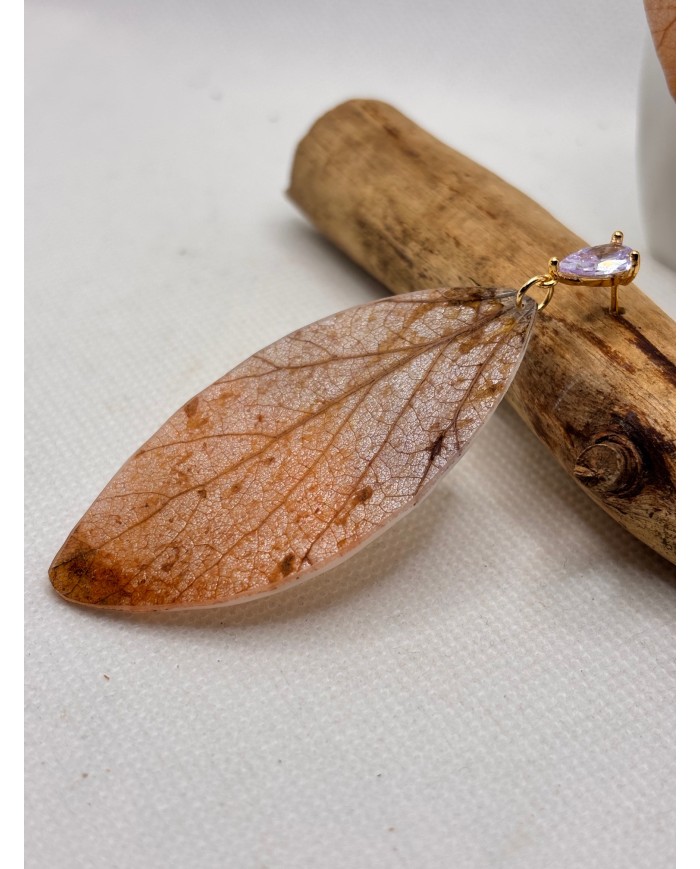 EDICIÓN LIMITADA pendientes artesanos de hoja natural