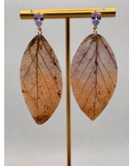 EDICIÓN LIMITADA pendientes artesanos de hoja natural